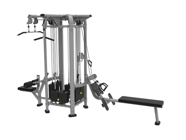 MND-FP96 Тренажерный зал в джунглях с 4 станциями на кабеле | Профессиональный функциональный тренер